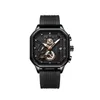 Square Mens Watch Fashion Watch Su Geçirmez Kuvars Erkekler Işık ve Gölge İşaretçisi