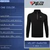 T-shirt de Golf PGM à manches longues, vêtements pour hommes, vêtements de sport à col, coupe-vent, polaire, fermeture éclair chaude, fournitures de Golf, 1 pièce