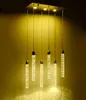 Regal Modern Bubble Crystal Column Chandeliers LED Restaurang Pendant Lampor Lighting Lamp Personlighet Bar Mat vardagsrum Lumin5426263