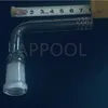 BONG Glass Downstem Smoking Pipe 14mm Female 90 Degree Down Stem with 6 Cuts for Beaker Water Pipes Accessories