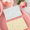 Bakvormen Gelukkige Valentijnsdag Acryl Cookie Embosser Stempel Schimmel Liefde Bruiloft Dessert Fondant Taart Decoreren Gereedschappen Accessoires