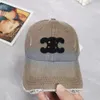 Gorras CE Colores Diseñador Béisbol Primavera Otoño Clásico Pareja Algodón puro Regalo del día de San Valentín