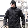 Vestes tactiques en peau de requin pour hommes, veste militaire à coque souple, imperméable, coupe-vent, à capuche, uniformes fonctionnels d'extérieur, multi-poches