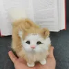 Bambole di peluche Simpatico gatto di simulazione Giocattoli di peluche Gattino di peluche morbido Modello Gatto finto Realista Animali per bambini Ragazze Compleanno Regalo di San Valentino