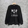 Nouveau Pull de marque de mode européenne et américaine, pull classique en coton à col ras du cou avec impression de lettres, vente en gros