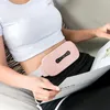 Ceintures Ceinture chauffante portable Massage Cadeau pour femmes Soulagement de la douleur USB Rechargeable Vibration électrique Portable Thérapie des crampes menstruelles