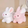 Poupées en peluche Lapin pelucheux de dessin animé, jouets mignons et doux, pendentif en peluche, porte-clés, oreiller, cadeaux d'anniversaire et de noël pour enfants