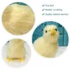 Poupées en peluche Simulation poussin lapin en peluche enfants Cognition poulet modèle Figurine réaliste fourrure Animal poupée poulet cadeau de Pâques