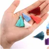 Party Favor 500Pcs Polyester Trim Fringe Tassel Diy Keychain Cellphone Straps Pendant Tassels For Jewelry Making Sewing Curtains Drop Dhoiy