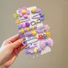 Accessoires pour cheveux, jolis Clips d'été, épingle à cheveux pour enfants, filet rouge, jolie Barrette Dopamine, cadeau pour enfants pour filles