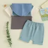 Set di abbigliamento Vestiti estivi per bambini T-shirt a maniche corte con cappuccio in colore a contrasto e pantaloncini elastici per abiti casual da neonato