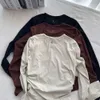 Lu Women Sweat-shirt Designer Sweater court plissé le fond plissé à manches longues à manches longues lettre graphique sweat graphique