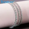 Heißer Tennis Armband Runde Weiß Moissanit Hip Hop Trendy 14k Schmuck Hochzeit Party für Frauen Männer Luxus Kette armband