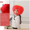 Accessories Hat Plush Funny Cap Headgear Head Wear Child Apples Earflap Headwearparty Headband Kids Shaped Cosplay Costumecartoon Fruit