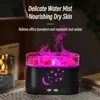 Umidificadores USB Difusor de óleo essencial elétrico Ultrasonic Mist Maker Fogger com pedra de sal de cristal natural Aromaterapia Calmante ColorLamp YQ240122