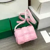 Leather Handbags Bvbag Designer White Bag Women Woven Shoulder Luxury Bags Candy Color Tote Lady Messenger Purse