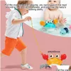 لعبة Bath Toys Baby Tub Play Crab Toy Clockwork Portable Beach Children Accound 230923 Drop Delivery Kids Dhgaq