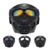 Outdoor Eyewear Motorcycle Goggles Helmet Mask Outdoor Riding Motocross Racing Skulls Windproof Wind Glasses Sandproof Anti Dust Mouth Filter 240122