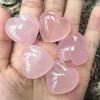 Cristal de guérison Quartz Rose naturel, amour cœur, pierre de souci, Chakra Reiki équilibrage pour bricolage artisanat 1 décoration de maison ZZ