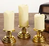 Simulerat ljus elektroniska lampor Candle Base Valentine's Day LED -lampor LED sovrumsbelysningar omgivande dekoration Holiday dekoration kyrka med detaljhandelsförpackningar