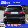 Biltillbehör TAILLIGHT MONTERING Streamer Turn Signal Indicator för BMW X3 G01 G08 F97 LED-bakljus 18-22 Broms Omvänd körning