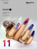 False Nails Navolution 24pcs/set DIY 매니큐어 웨어러블 가짜 손톱 분리 가능한 완성 된 손톱 발레 스퀘어 헤드 아몬드 짧은 Q240123