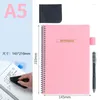 Erasable Wirebound Notebook Reusable Smart Paper Portable Waterproof Spiral Note Book Planner Blank Notepad