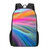 Bags Fashion Art Rainbow Print School Bags for Teenager Girls Boys Children Bookbags Student Daily Storage Backpacks Travel Rucksacks