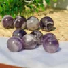 Oggetti decorativi Figurine Cristallo naturale Ametista Sfera Pietra energetica Ornamenti viola Decorazione domestica Guarigione Reiki