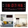 Wall Clocks 36x15x3CM Large Digital Clock Alarm Hourly Chime Function Table Calendar Temperature Electronic LED With Plug