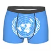 Mutande La bandiera delle Nazioni Unite Versione autentica Mutandine traspiranti Biancheria intima maschile Stampa Pantaloncini Boxer