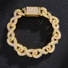 Bijoux Hip Hop glacé diamant argent 925 Vvs Moissanite Miami chaîne à maillons cubains hommes colliers Bracelet