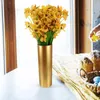 Vasi Decorazioni dorate Vaso in ferro battuto Decorazione di nozze Composizione floreale rotonda Regalo di inaugurazione della casa