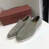 5S loro Piano Homens sapatos casuais LP mocassins Vestido sapatos planos de camurça de cano baixo couro de vaca oxfords caminhada confortável mocassim deslizamento em pianoloafer sola de borracha apartamentos