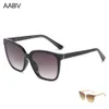 Sonnenbrille AABV Übergroße Sonnenbrille für Damen, groß, niedlich, luxuriös, quadratisch, trendige Designer-große Sonnenbrille, Dropshipping 17045 YQ240120