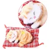 Bambole di peluche Giocattoli di peluche Simulazione adorabile Bambola animale Peluche Gatti addormentati Giocattolo con suono Decorazioni giocattolo per bambini Regalo di compleanno per bambini