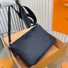 Wysokiej jakości designerskie torba mężczyźni kobiety luksusowe designerskie torba komunalna Crossbody Bag lekkie klasyczne stare kwiaty płócienne skórzane torba na torebkę torebki na ramię