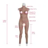 Kostüm Aksesuarları Kolsuz E Kupası Cosplay Silikon Tam Bodysuit Meme Sahte Vajin Boob Baştankara Tit Karıştı Crossdresser