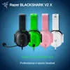 ヘッドフォンRazer Blackshark V2 XヘッドフォンeSportsゲームヘッドセット付きマイク7.1サラウンドサウンドビデオゲーミングPCS4用ワイヤード