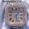 AP Watch Diamond Moissanite Iced Out Can Pass Test 2023WristWatch 2023 Mosang Stone Anpassning kan passera TT för Mens Mechanical Movement Waterproof WatchQR