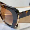 Cat Eye Pearls Sunglasses Black/Dark GreyLens Women 5481 Sonnenbrille Shades Sunnies Gafas de sol UV400 Eyewear with Box