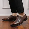 Nouveau Designer Gentleman pointu patchwork mariage à lacets chaussures en cuir formelles pour hommes mocassins décontractés robe de soirée chaussures