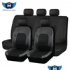 Cubiertas de asiento de automóvil Ers Cuero con cojín de tela de malla transpirable Ajuste para la mayoría de los accesorios de camiones SUV Interior Drop Entrega Móviles Auto DHDVY