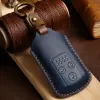 Smart Car Key Case Cover Fob Crazy Horse Leather Keyring Accessories for Honda 3 Button Accord CRV Odyssey Fit Holder Shell