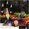Outros suprimentos de festa festiva Novas decorações de Halloween Faceless Bat Pingente Rudolph Boneca Assombrada Casa Dress Up Adereços Drop Delivery Ho Dhedz