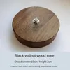 Wall Clocks Decor Black Walnut Hands Special Solid Wood Clock Nordic Ultra-silent Living Room Quartz Watch Attachment