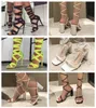 Party Designer Woman Fashion High-Heeled Sandals Office Dress Shoes Lace Up Shallow Cut Shoes Slingback Sandaler Rubber Läder Summer Ankle Strap Trapers 36-43 917