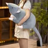 دمى أفخم LifeLike Mouse Soft Plush Toy جميلة الفئران الرمادية الكاملة وسادة الفئران الحيوانية