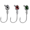 Anzuelos de pesca Drfish 10 unids Big Eyes Jig Head Hook Señuelo para cebo vivo suave Trucha 3D Bajo Agua salada Agua dulce 10G 14G 240119 Drop Deliv Dhahw