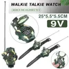 Mayitr 2pcs Camouflage Multi-functional Kids Toy Walkie Talkie Watch Portable Outdoor Wireless Walkie Talkies 240118